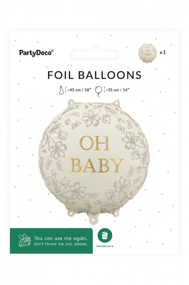 Foil Balloon Tablet Oh Baby