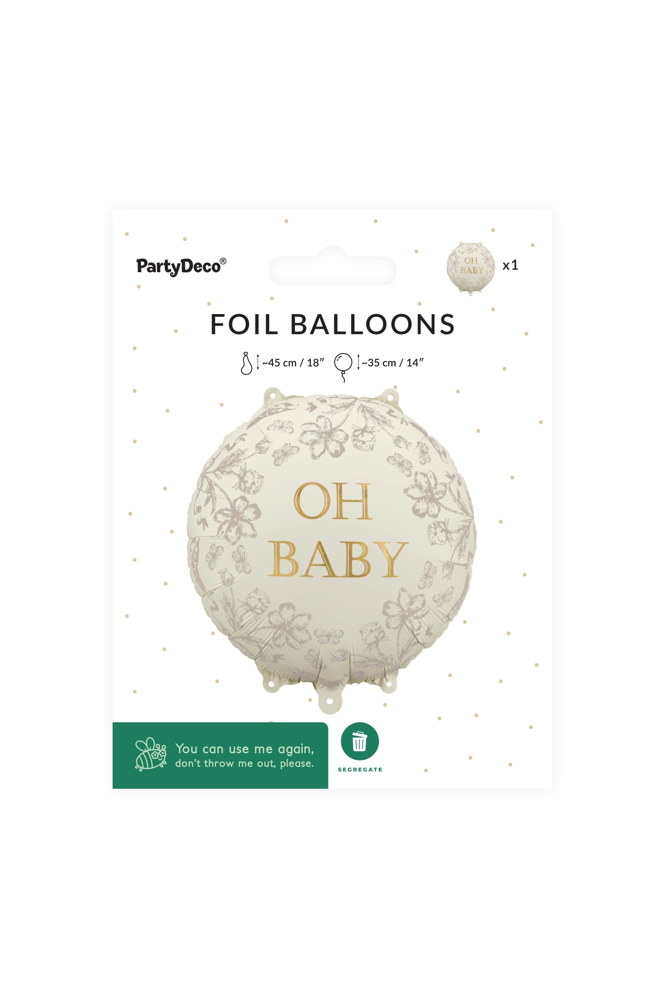 Foil Balloon Tablet Oh Baby