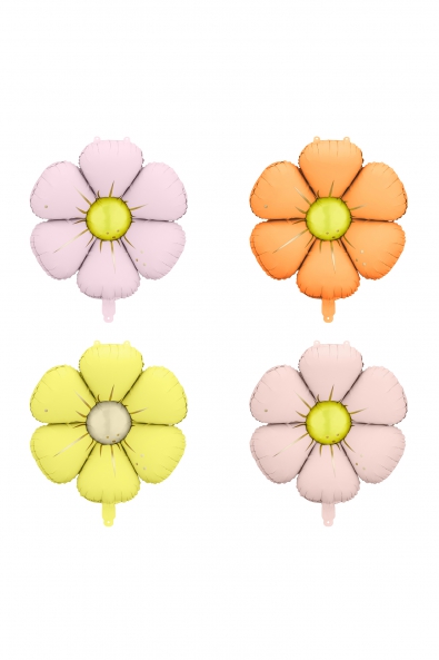 Folienballons Gänseblümchen Mix