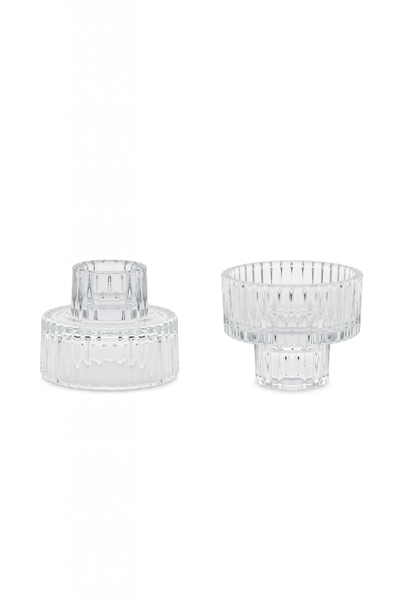 Glass Candle Holder 2-in-1