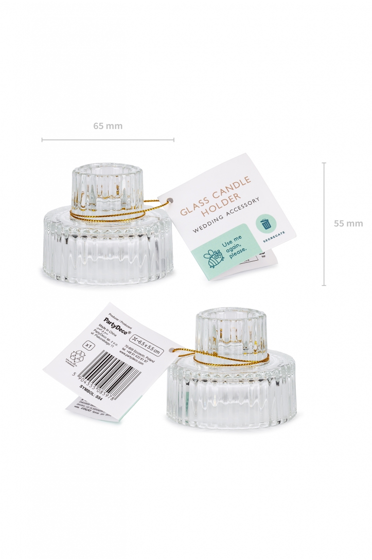 Glass Candle Holder 2-in-1