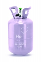 Flasche mit Helium, Rosa, 30 Ballons
