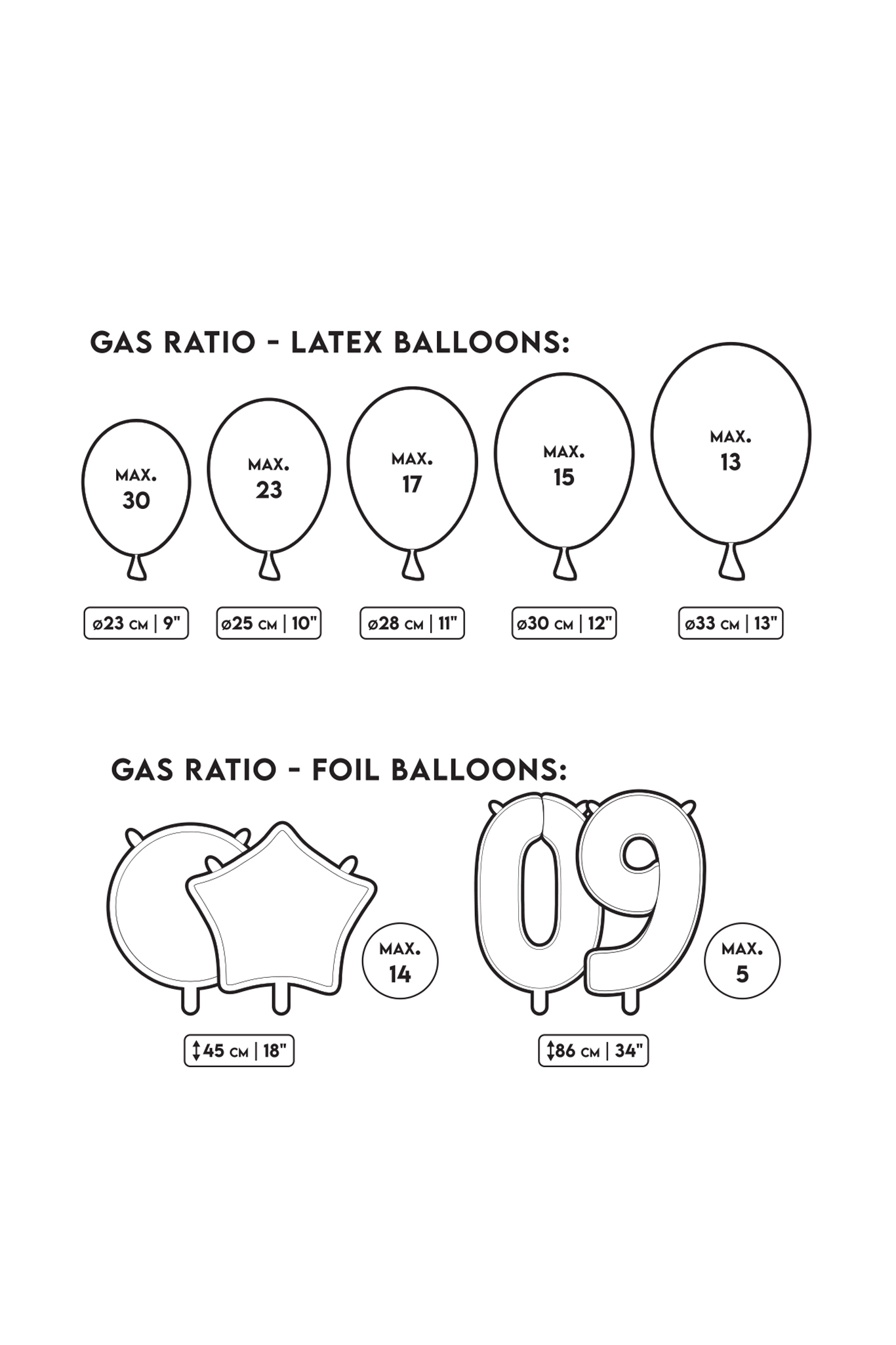 Flasche mit Helium, Rosa, 30 Ballons