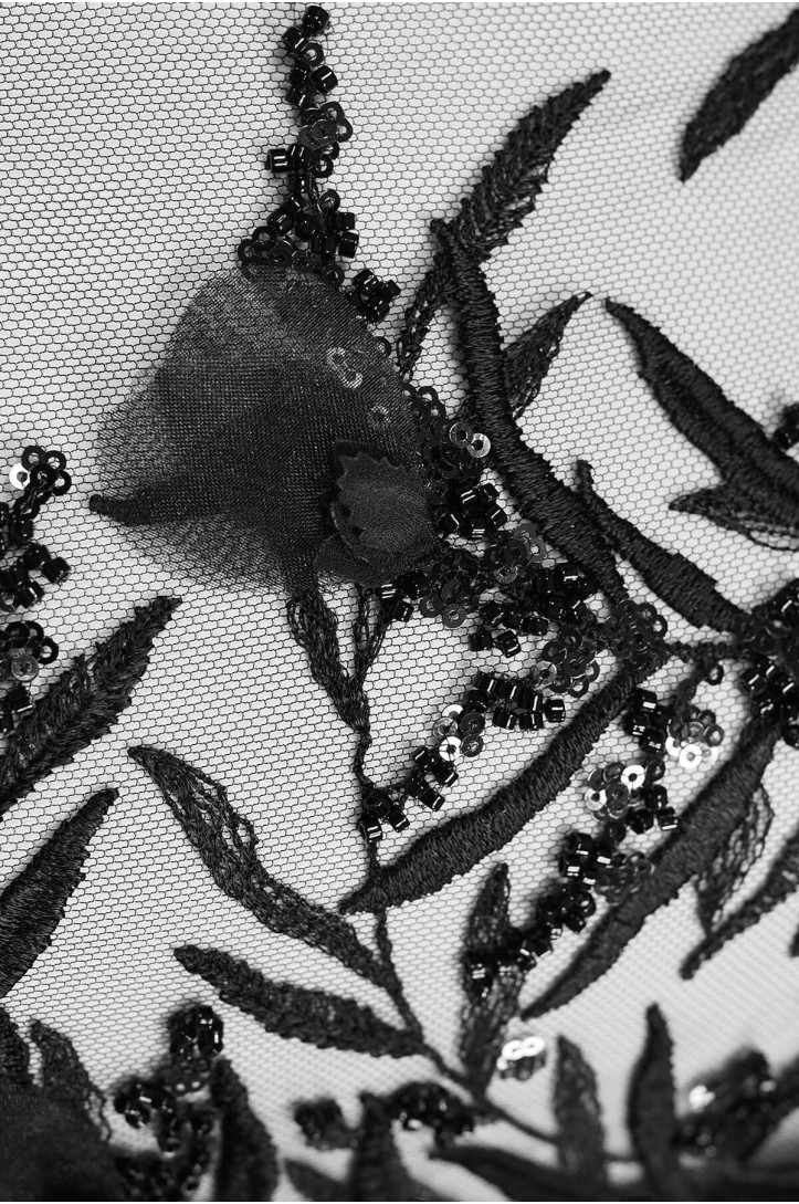 EVENING LACE 3D W36247 BLACK