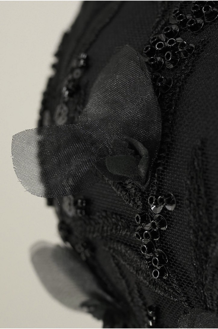 EVENING LACE 3D W36247 BLACK