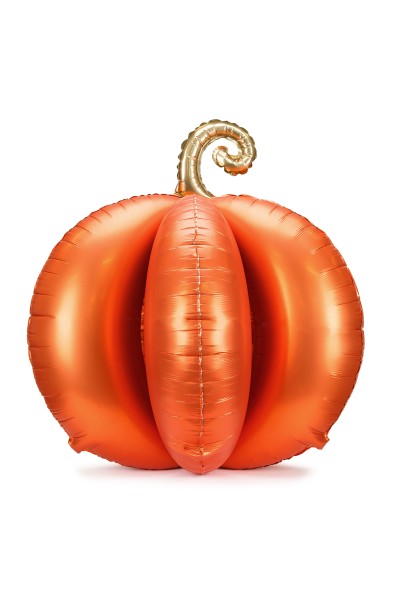 Stehender 3D-Folienballon Kürbis 90x90cm