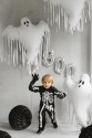 Foil balloon "Ghost" with tassels 93x86 cm