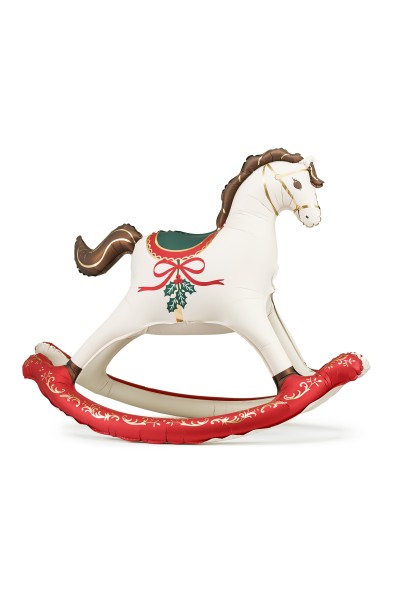 Standing foil balloon Horse with Christmas theme