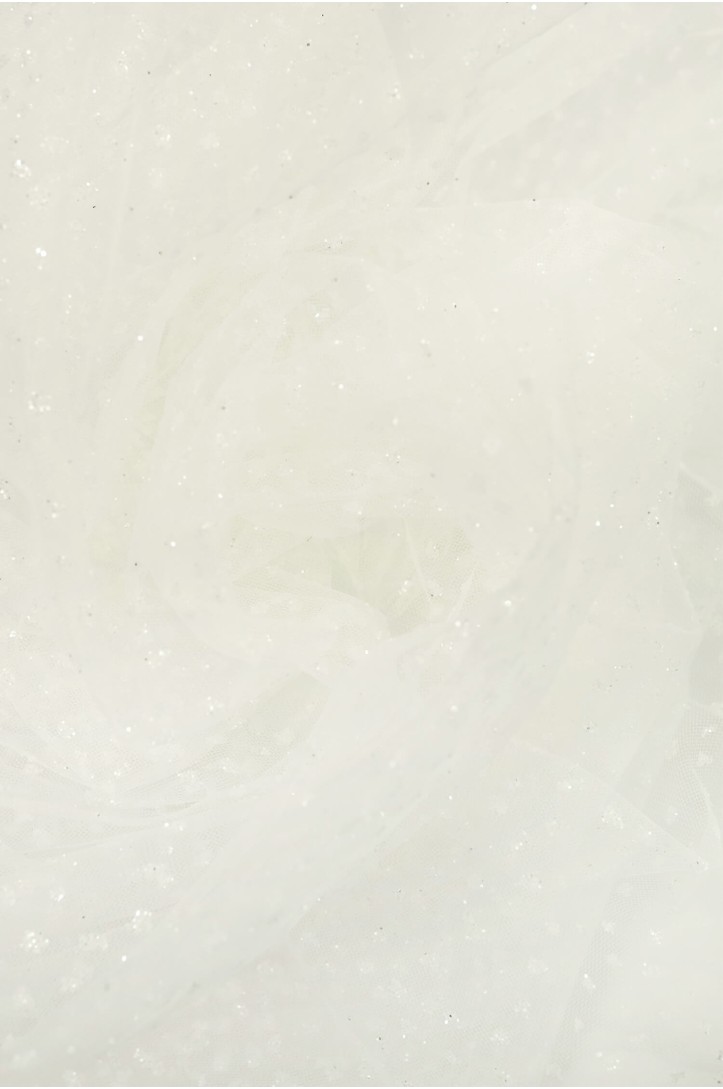 VOB 50 TIUL Z BROKATEM niesymetryczne kropki