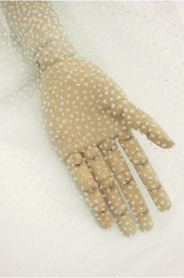 VOB 50 GLITTER TULLE asymetric dots