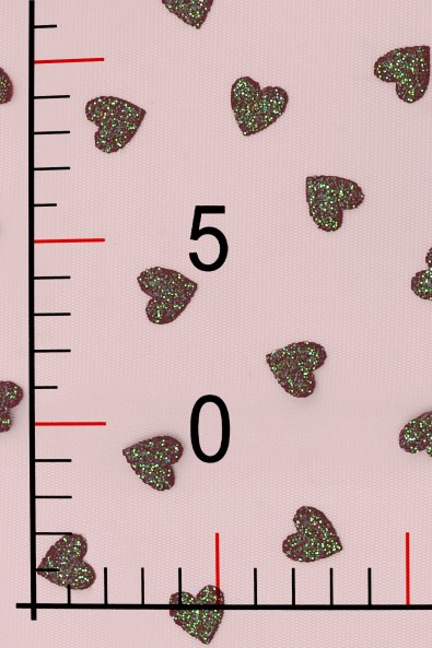 Tiul ozdobny J241 serca