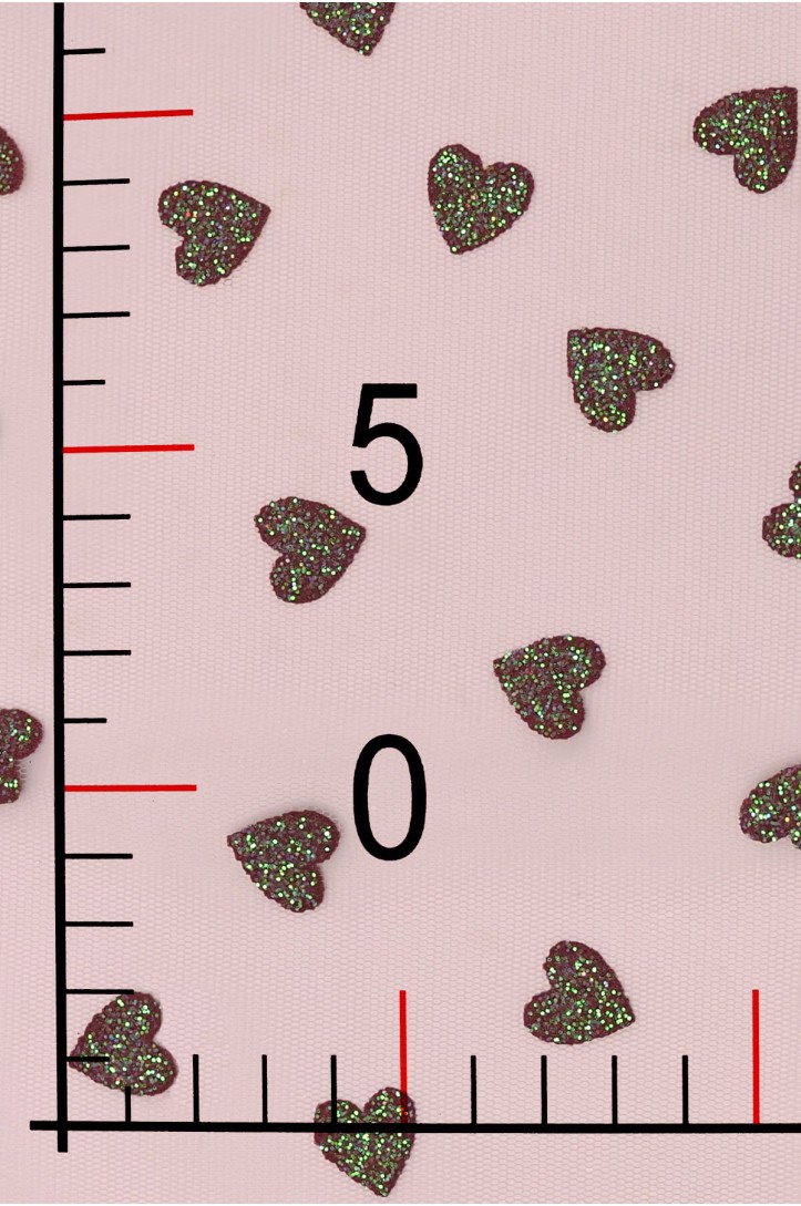 Decorative Tulle J241 hearts