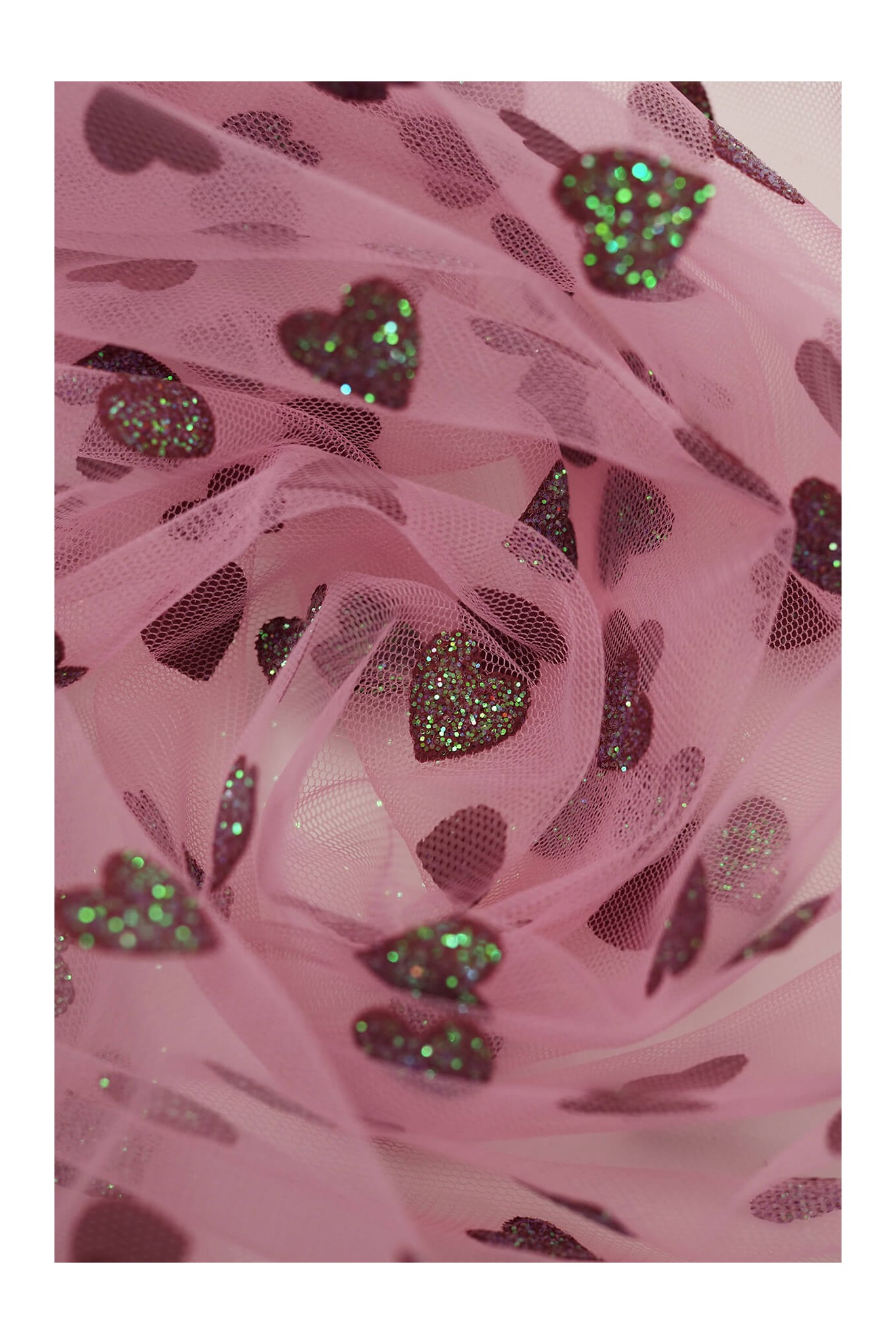 Decorative Tulle J241 hearts