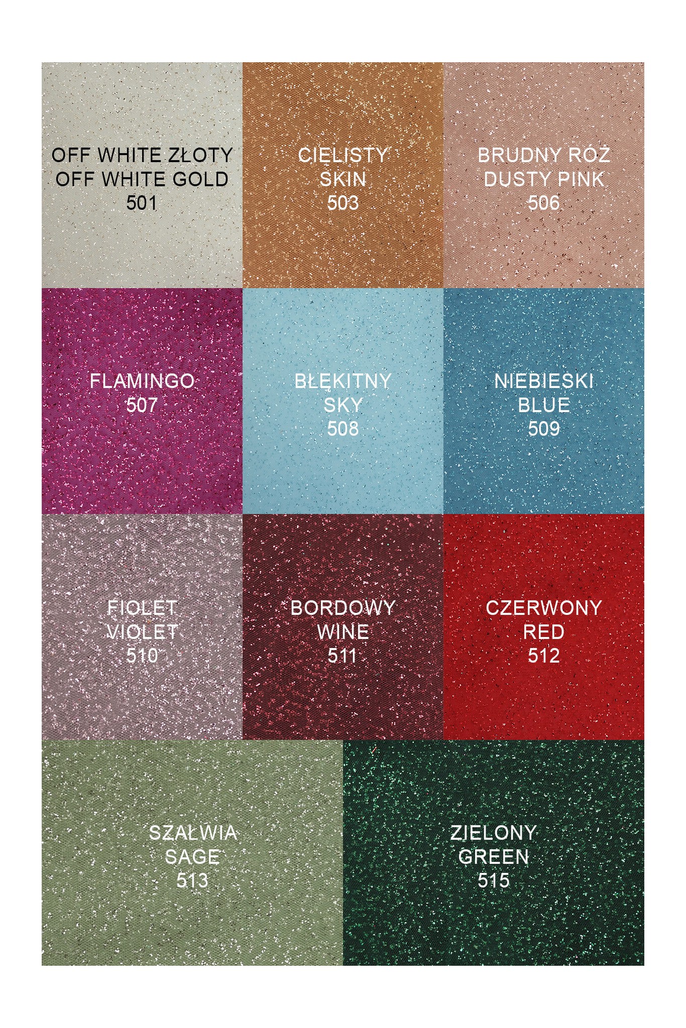 TULLE WITH GLITTER LERLEM stretchy