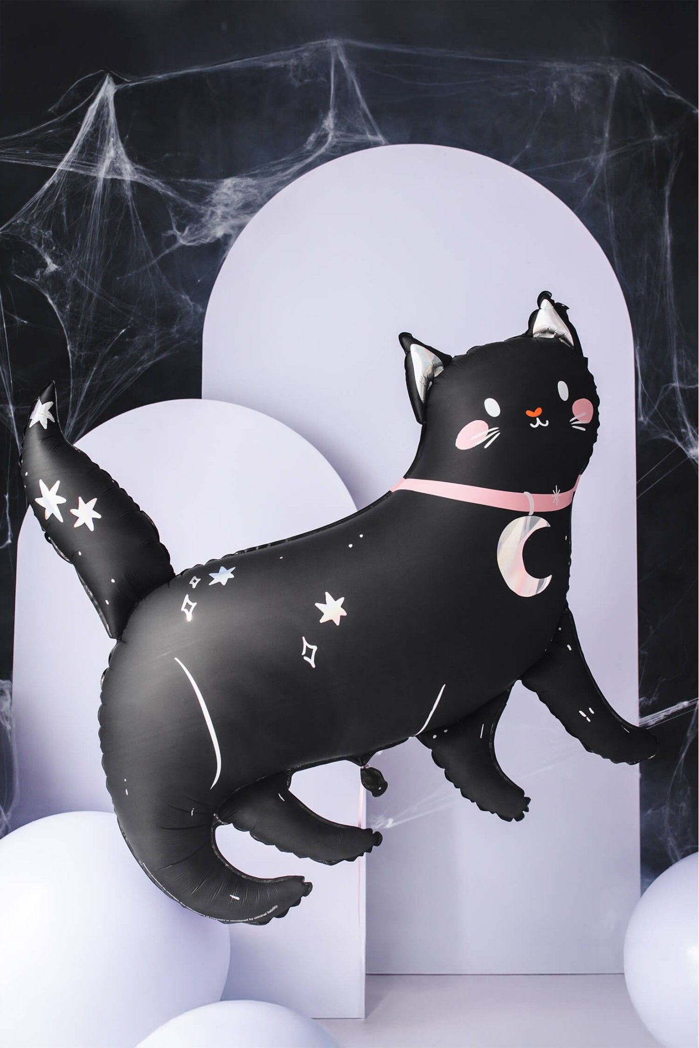 Foil Balloon Cat Black