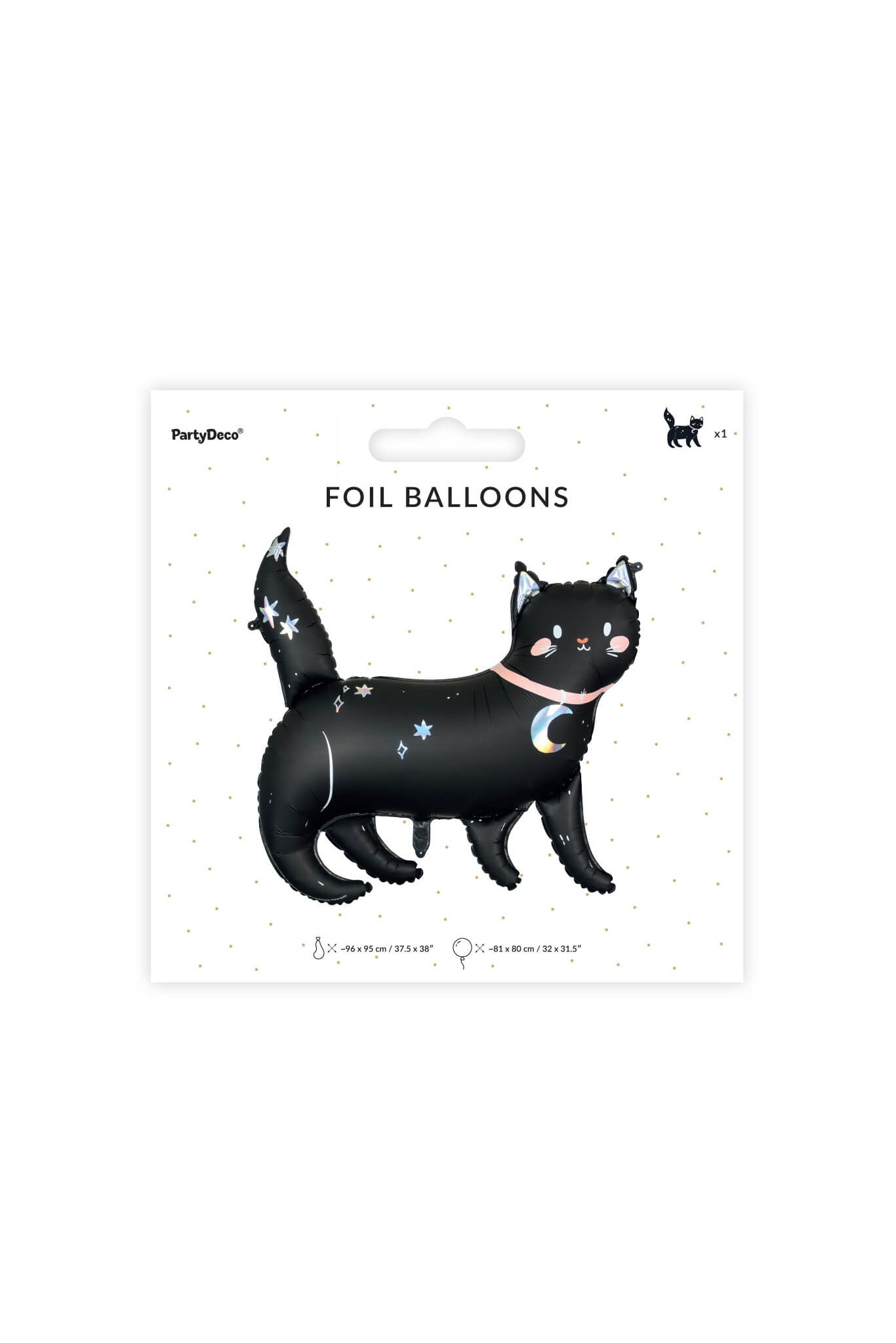 Folienballon Katze schwarz