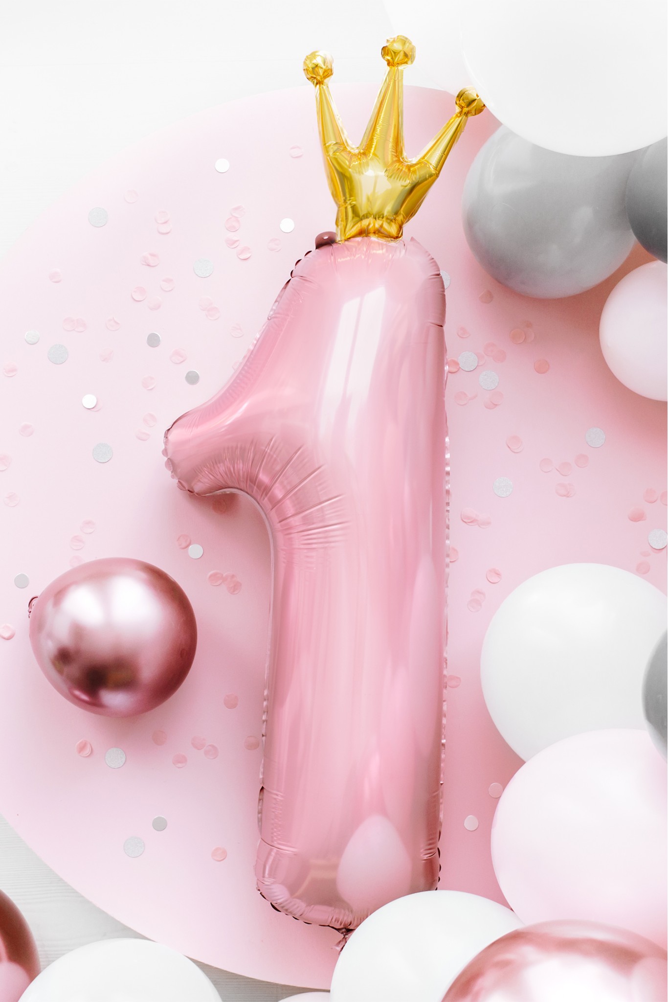 Foil Balloon Number 1 Pink