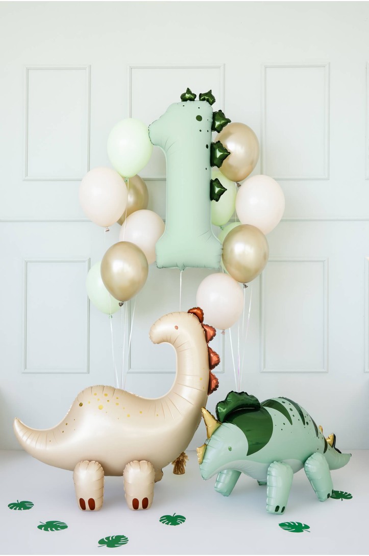 Foil balloon Number ''1'' Dinosaur, 92cm