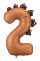 Foil balloon Number ''2'' Dinosaur, 92cm