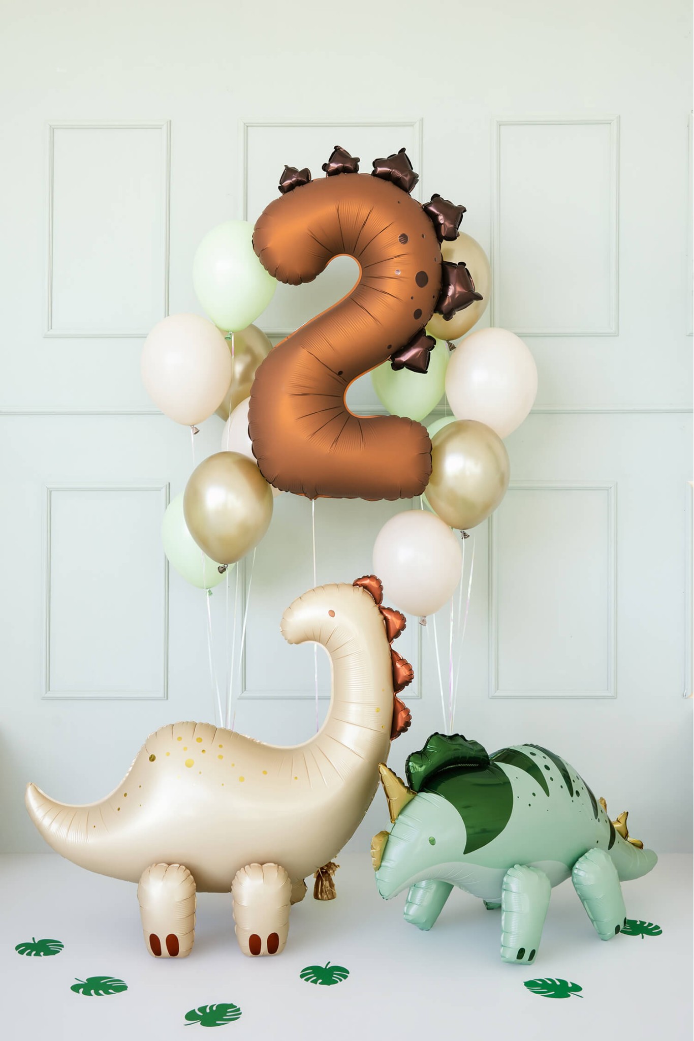Foil balloon Number ''2'' Dinosaur, 92cm