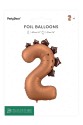 Foil balloon Number ''2'' Dinosaur, 92cm