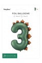 Balon foliowy Cyfra ''3'' Dinozaur, 92cm