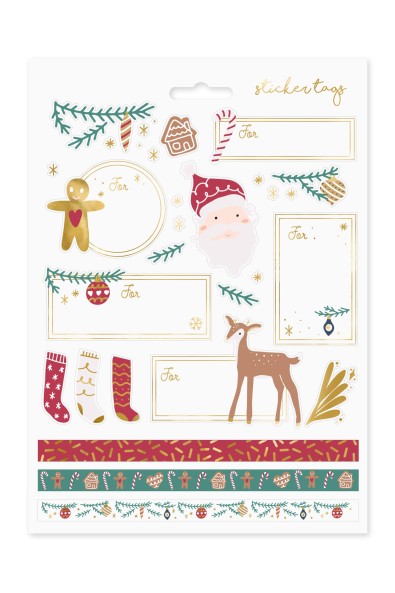 Naklejki świąteczne Mikołaj