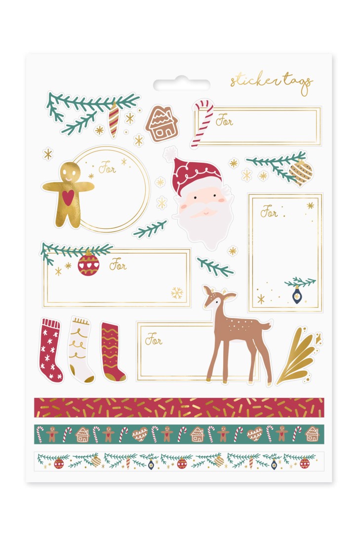 Weihnachtsaufkleber Weihnachtsmann