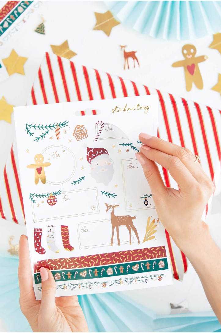 Christmas stickers Santa