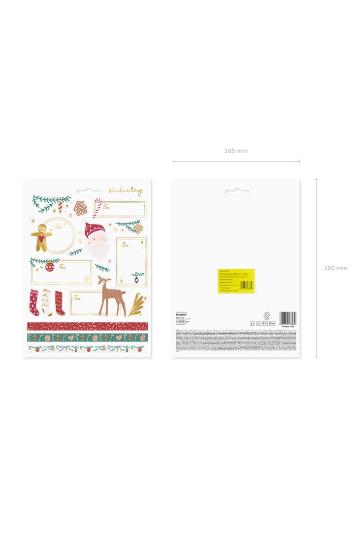 Christmas stickers Santa