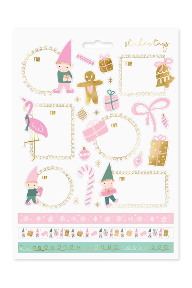 Christmas stickers Gnomes