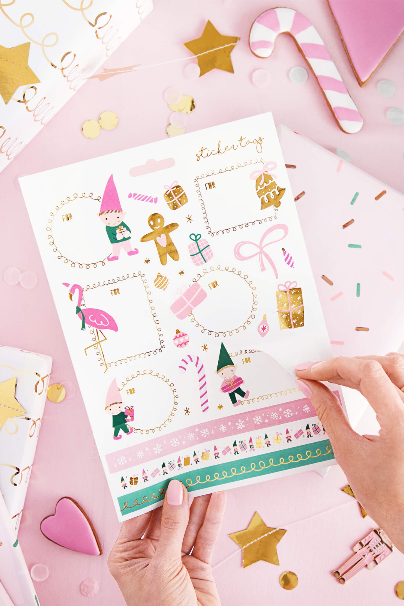 Weihnachtsaufkleber Wichtel