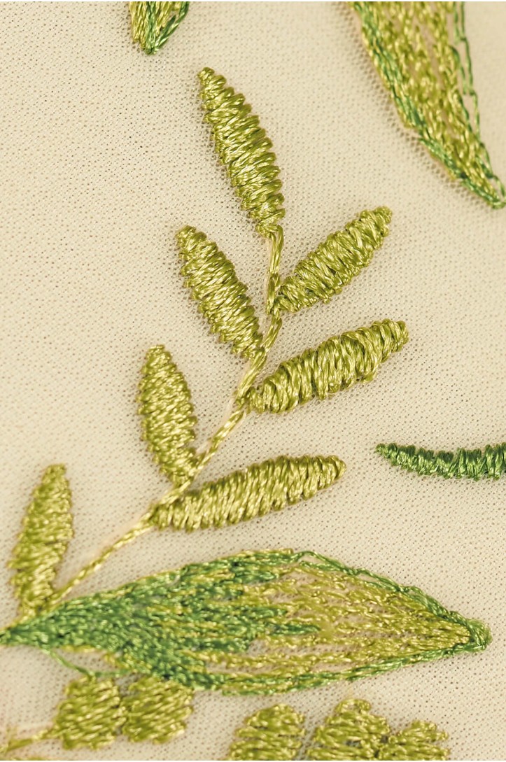 KORONKA WIECZOROWA X2061 BEŻ MIX KWIATOWA