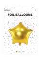 Metallisierter Folienballon Sternform 70 cm