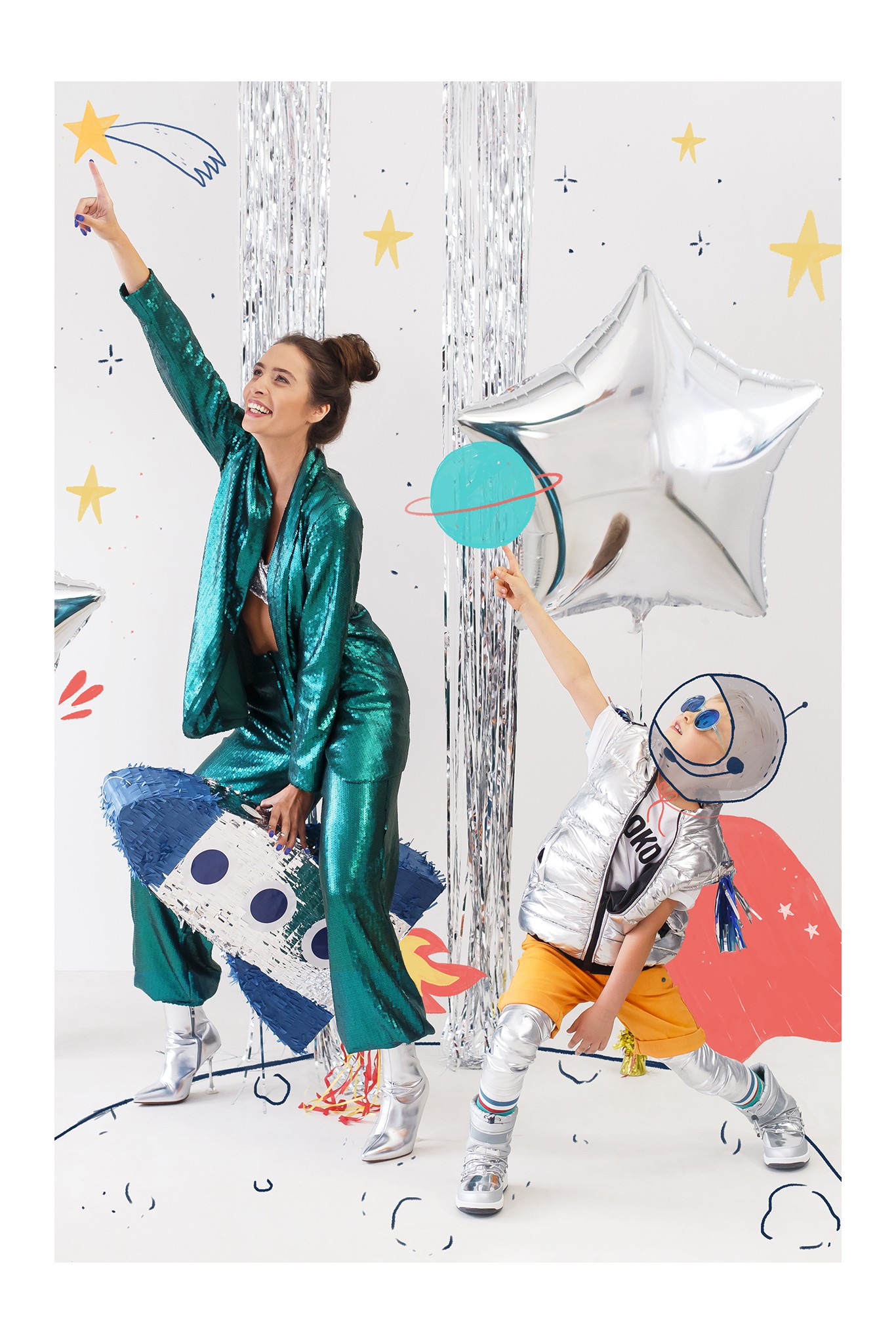 Metallic Foil Balloon Star 70 cm