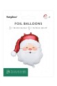 Folienballon Weihnachtsmann Satin 42 x 43.5 cm