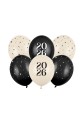 Balony 30 cm Happy New Year 2026