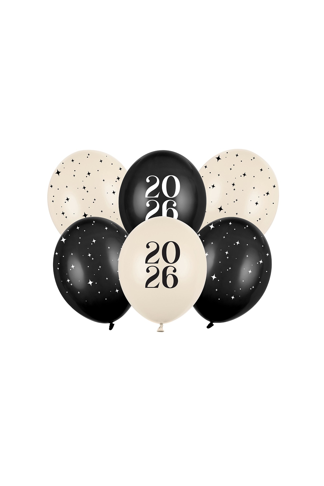 Balony 30 cm Happy New Year 2026