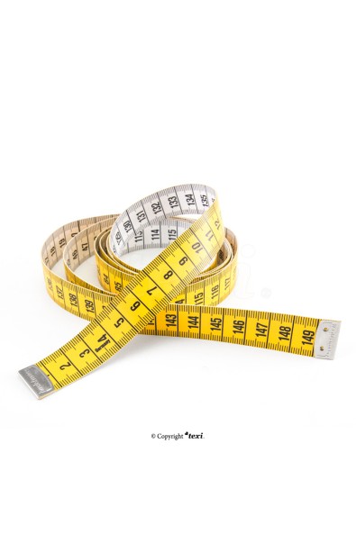 Tailor's tape measure, length 150 cm, width 19 mm