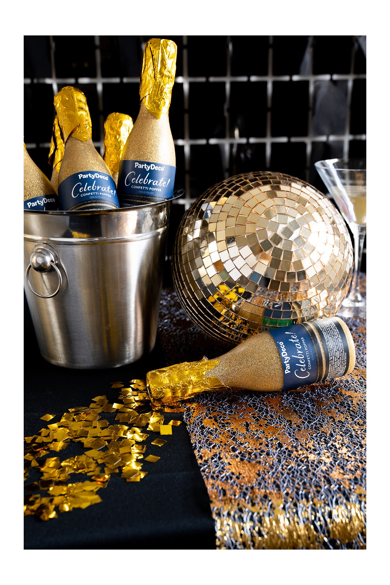 Champagne Confetti Cannon 20,5 cm