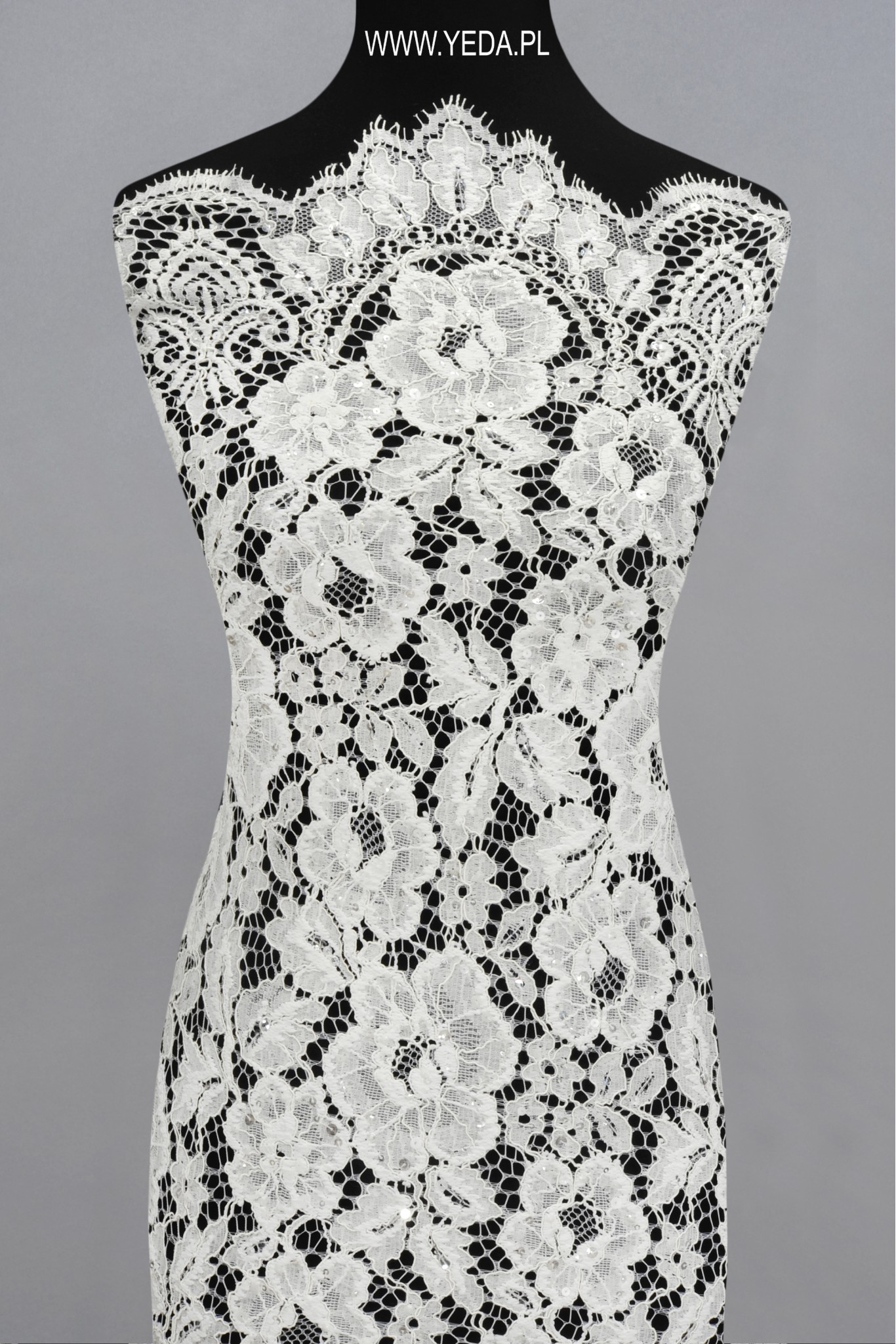 FRENCH LACE W32221 IVORY KORD ZDOB