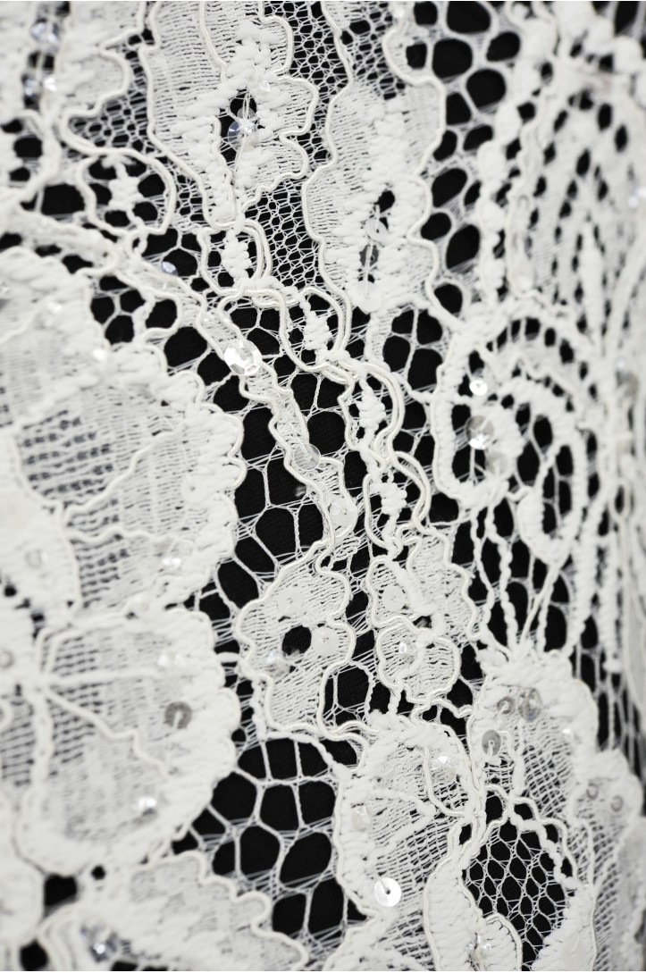 FRENCH LACE W32221 IVORY KORD ZDOB