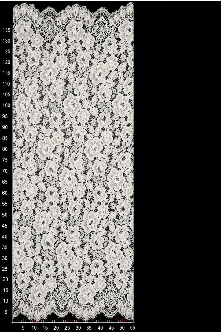 FRENCH LACE W32221 IVORY KORD ZDOB