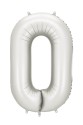 Balon foliowy satynowy Cyfra Srebrna