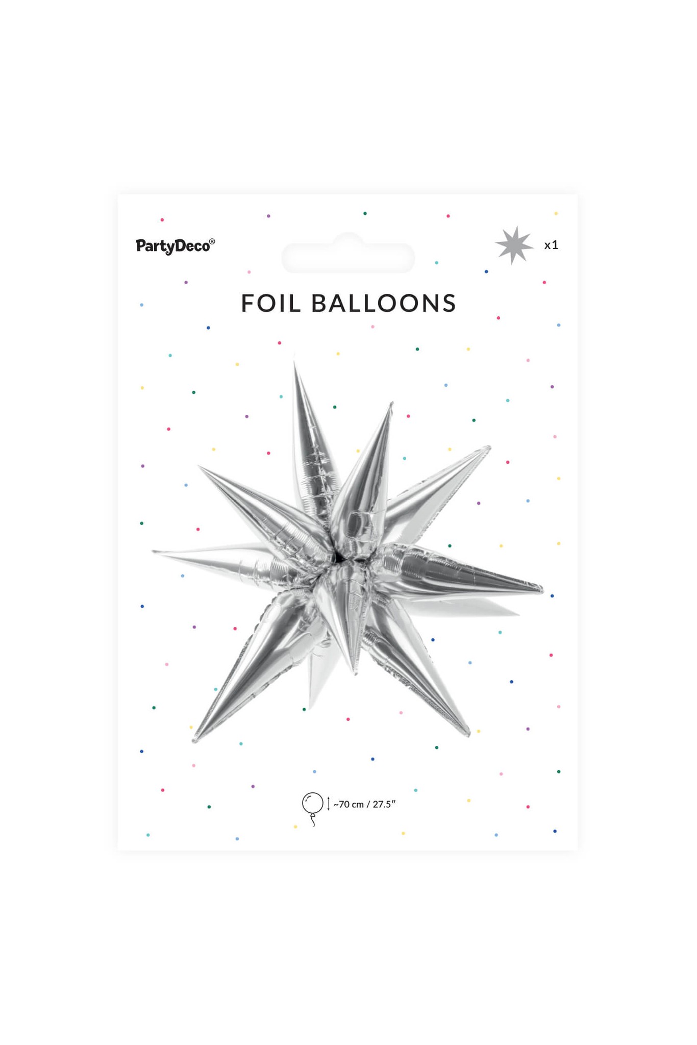 Star foil balloon 3D FB68M