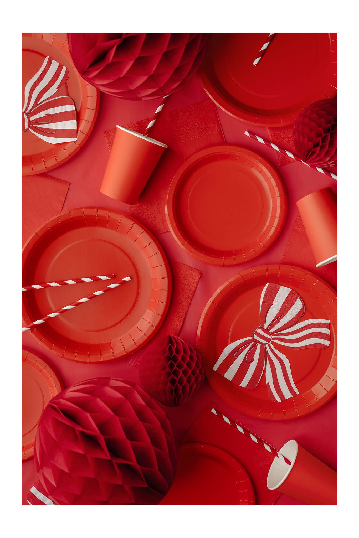 Servietten Gestreifte Schleife