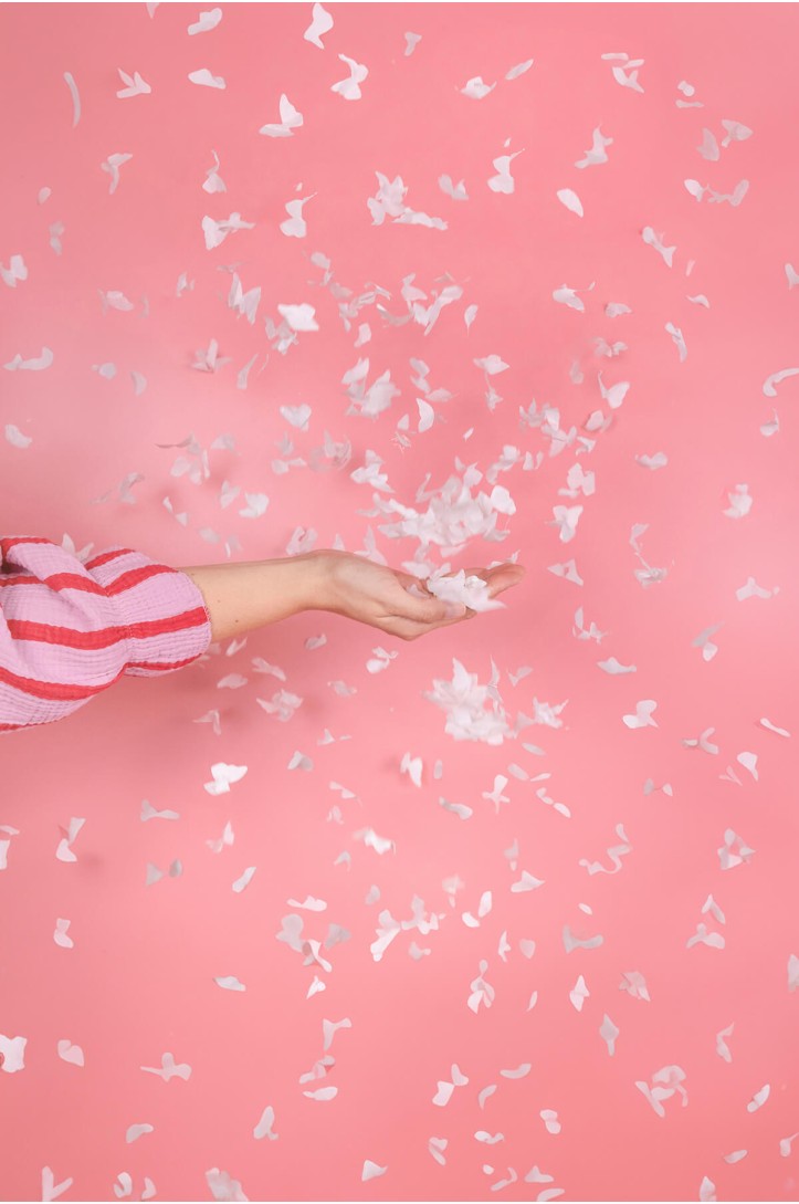 Konfettikanone mit Schmetterlingen, 20 cm