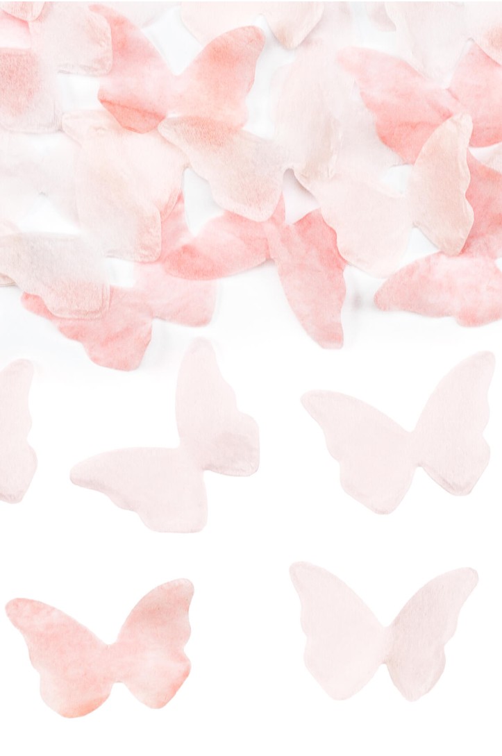 Confetti cannon with butterflies, 20 cm