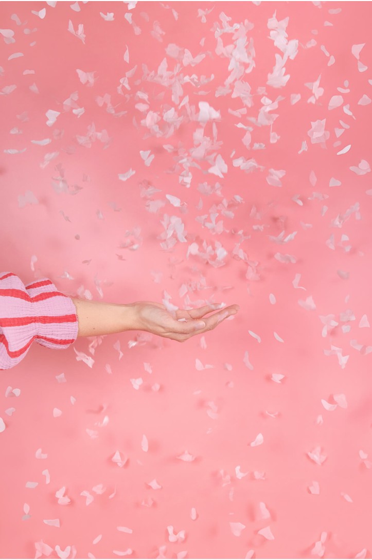 Confetti cannon with butterflies, 20 cm