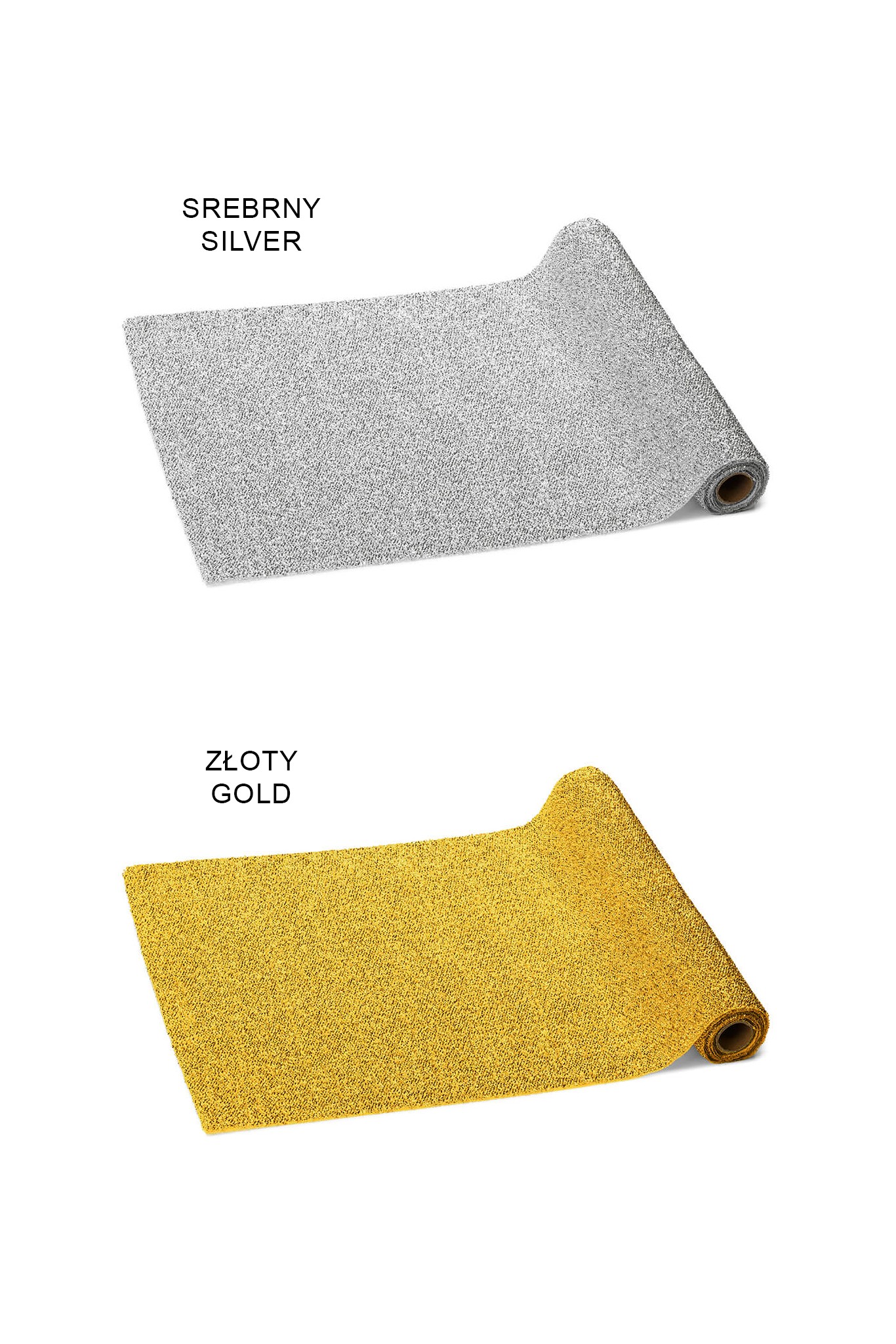 Metalized table runner 0,36 x 3 m